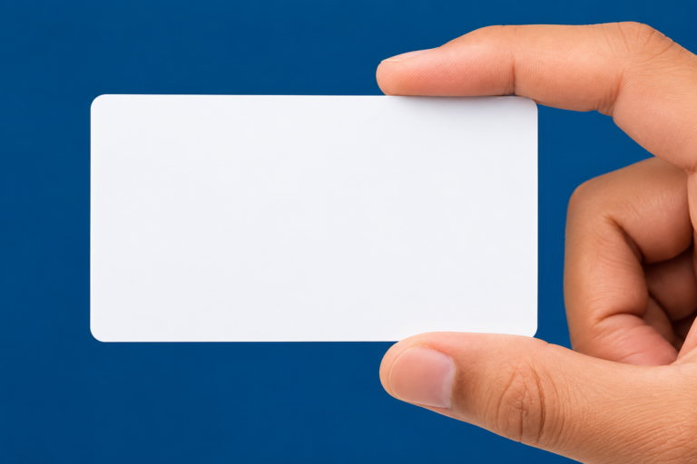 Cartão PVC 0,76 mm branco para impressão e identificação