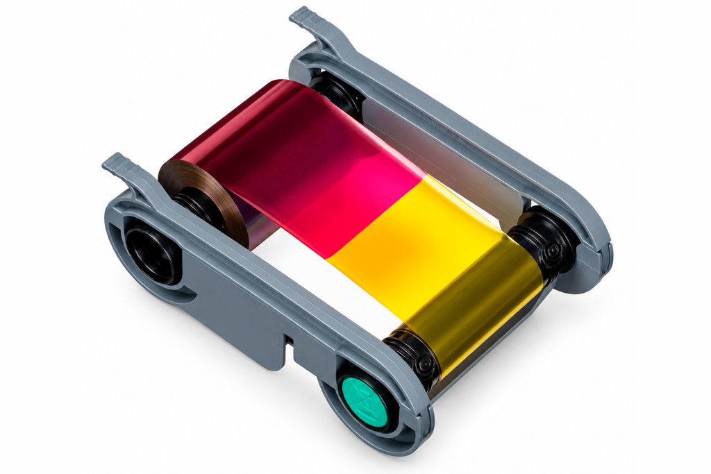 Ribbon Evolis R5F208A102 colorido YMCKO 300 impressões para Primacy 2