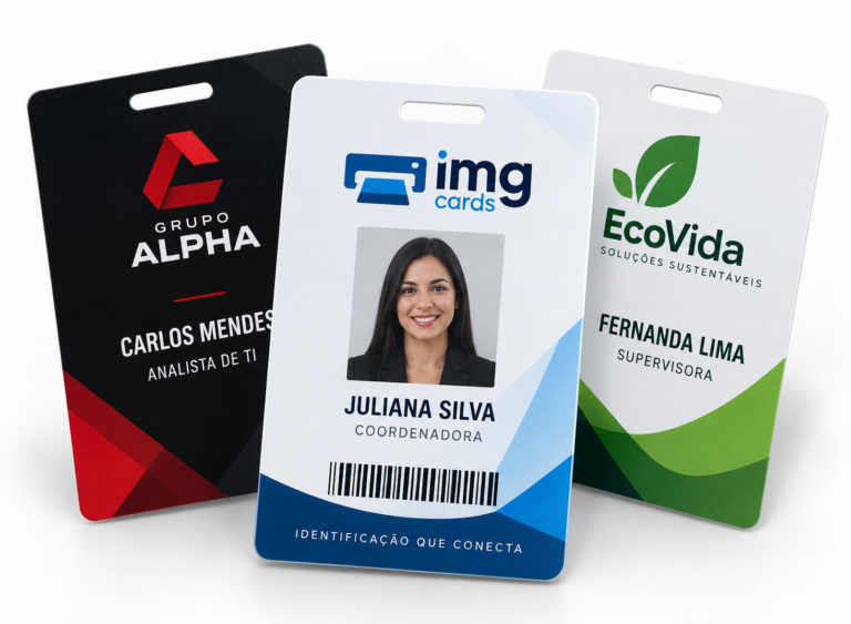 Crachás personalizados em PVC para empresas