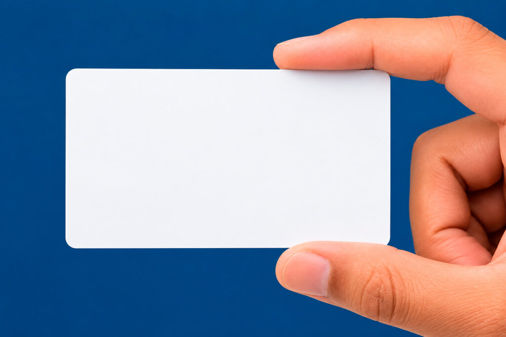 Cartão PVC 0,76 mm branco para impressão e identificação